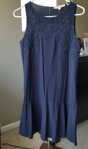 Navy blue cocktail dress - Picture 4 of 4